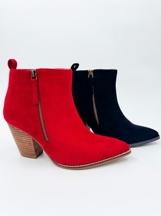 Corkys Dodging Paparazi Faux Suede Booties - 2 colors!