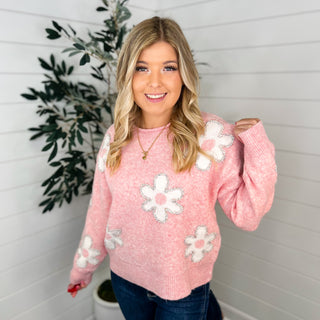 Be Enchanted Long Sleeve Pink Avery Mae Sweater Top