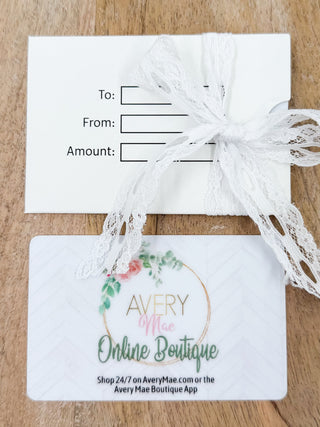 Physical Gift Card - APP ONLY