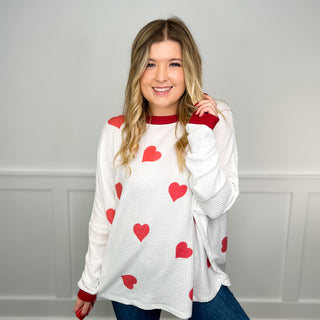 A Heart Throb Dolman Sleeve White Avery Mae Top