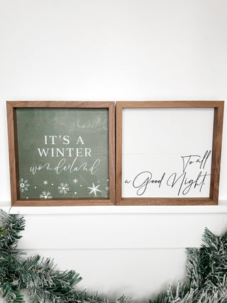 Christmas Wood Shelf Sitter - 2 options!