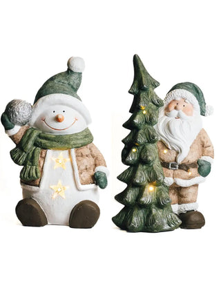 A Grand Christmas LED Light Up Polyresin Decor - 2 options!