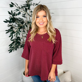 Where You Lead Ribbed Short Sleeve Avery Mae Top - 8 colors!