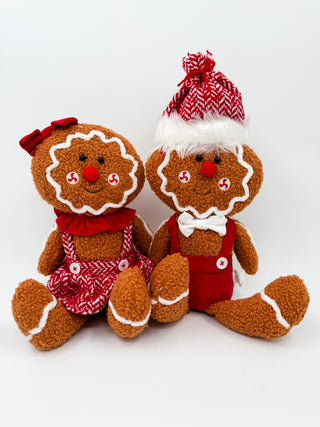 Gingerbread Cuties Plush Sitter - 2 options!