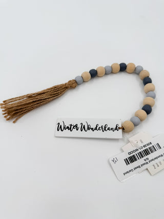Winter Wonderland Wood Bead Garland