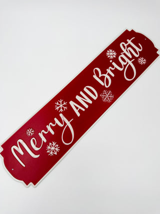 Merry & Bright Metal Wall Decor