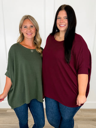 Dear Scarlett How Does This End Ribbed Short Sleeve Top - Multiple Colors