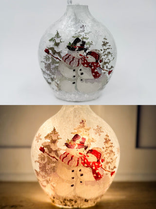 Snowscape Light Up Shelf Decor