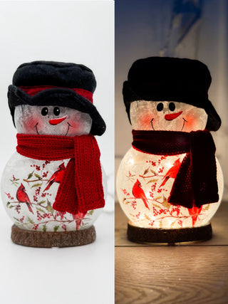Feather & Frost Snowman Light Up Decor
