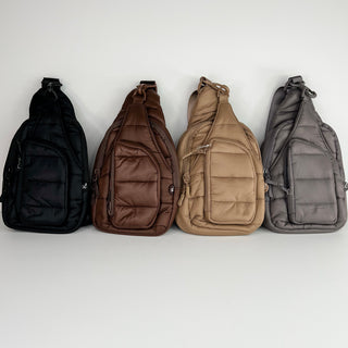 Easy to Love Puffer Sling Bag - 4 colors!