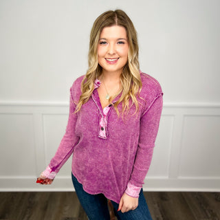 Zenana Save the Trouble Cotton Long Sleeve Top - 6 colors!