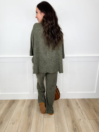 Dear Scarlett Kindred Style High Rise Ribbed Wide Leg Set - 3 colors!