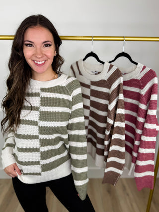 Spark the Most Joy Knit Long Sleeve Avery Mae Sweater Top - 3 colors!