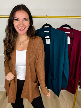 One Never Knows Knit Long Sleeve Avery Mae Cardigan - 3 colors!