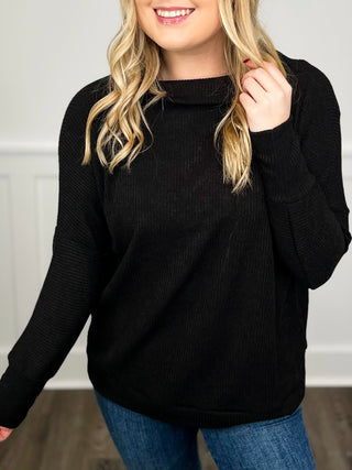 I Am That Girl Ribbed Long Sleeve Avery Mae  Sweater Top - 9 colors!