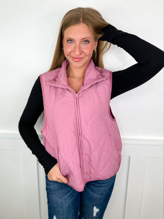 Feel the Warmth Quilted Rose Avery Mae Vest