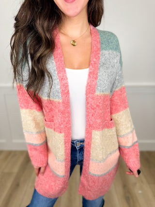 Accompany Me Knit Long Sleeve Avery Mae Cardigan - 2 colors!