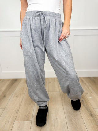 Sew In Love Staying in Tonight High Rise Grey Joggers