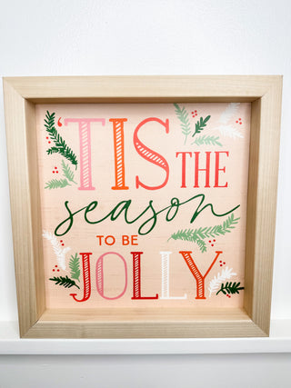 Jolly Season Wood Sign