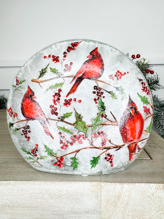 Cardinal Trio Light Up Shelf Sitter