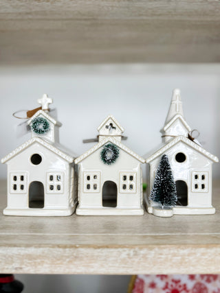 Silent Night Chapel Shelf Sitter - 3 options!