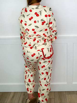 Ampersand Avenue Sweet & True High Rise Cotton Blend Cream Joggers