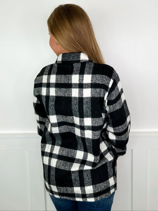 Beat the Chill Long Sleeve Plaid Avery Mae Jacket - 4 colors!
