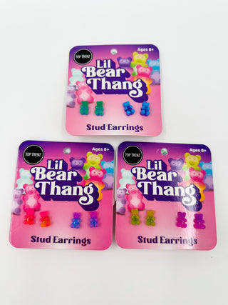 Kids Beary Best Friends Stud Earring Set - 3 colors!