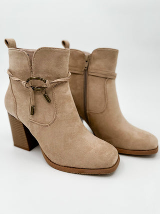 All the Reason Faux Suede Sand Booties