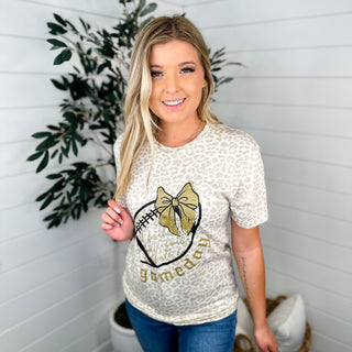 Game Day Fierce Cotton Short Sleeve Cream Avery Mae Graphic Tee Shirt