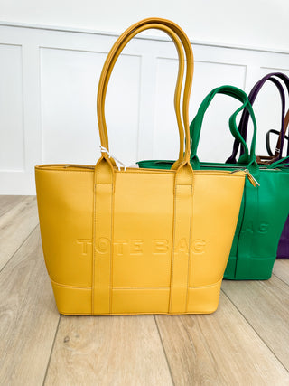 Everything is Handled Faux Leather Tote Bag Set - 6 colors!