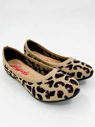 Choose Your Way Knit Leopard Flats