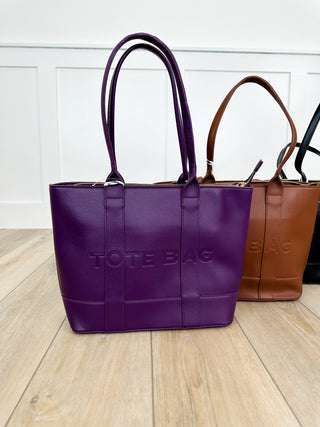 Everything is Handled Faux Leather Tote Bag Set - 6 colors!