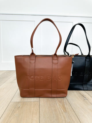 Everything is Handled Faux Leather Tote Bag Set - 6 colors!