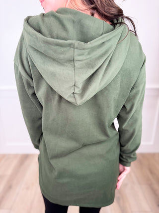 Happy Mind Fleece Long Sleeve Avery Mae Quarter Zip Hoodie Sweatshirt - 2 colors!