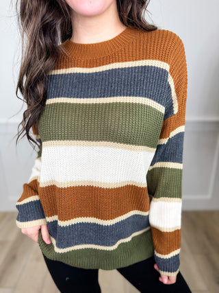 Slow Living Knit Long Sleeve Multi Avery Mae Sweater Top