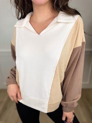 Finding the Light Long Sleeve Ivory Avery Mae Top
