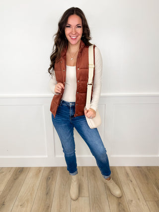 Unlocking Potential Soft Corduroy Avery Mae Puffer Vest - 2 colors!