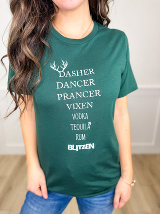 They're All Here Cotton Short Sleeve Green Avery Mae Graphic Tee Shirt