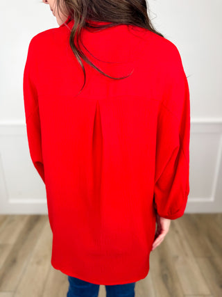 Easy Does it 3/4 Sleeve Avery Mae Button Up Top - 2 colors!