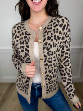Kindness Goes a Long Way Knit Long Sleeve Latte Avery Mae Button Up Cardigan