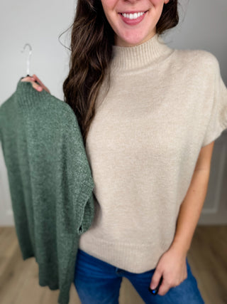 The Best is Yet to Come Knit Short Sleeve Avery Mae Sweater Top - 2 colors!