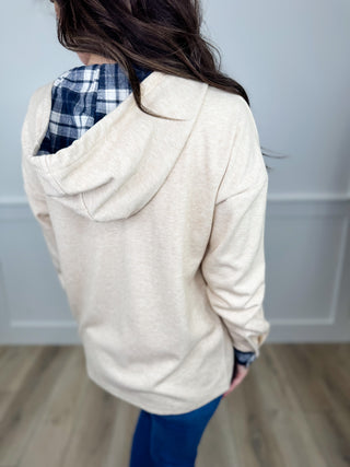 Exactly What it is Knit Long Sleeve Avery Mae Hooded Button Up Top - 2 colors!