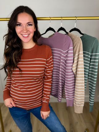 Nothing is Impossible Long Sleeve Avery Mae Sweater Top - 4 colors!