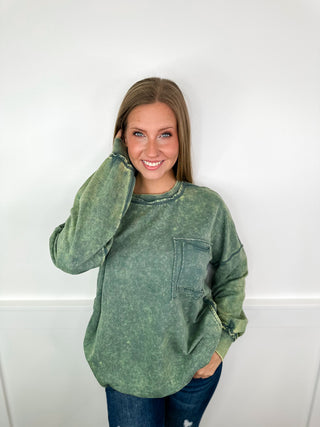 Zenana Basic Had to Be There Cotton Long Sleeve Crewneck Sweatshirt - 10 colors!