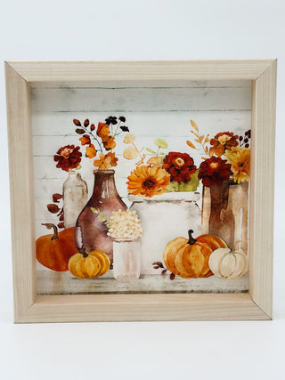 Lovely Fall Floral Bloom Wood Sign