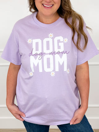 Fur Mom Cotton Blend Short Sleeve Purple Avery Mae Graphic Tee Shirt - Multiple Options (Gildan)
