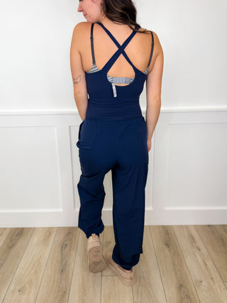 Ready to Navigate Lightweight Avery Mae Jumpsuit - Multiple Colors