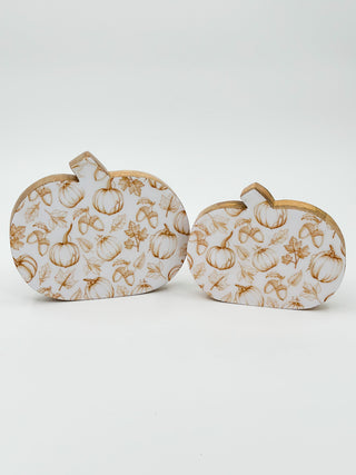 All the Fall Things Wood Shelf Sitter - 2 options!