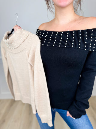 No Problem Knit Long Sleeve Avery Mae Sweater Top - 2 colors!